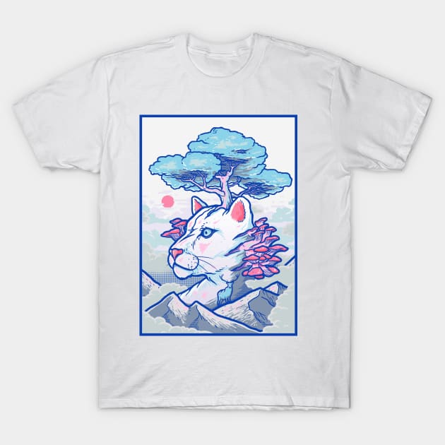 Meow Mountain T-Shirt by wehkid